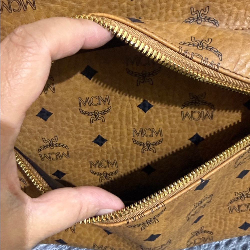 MCM Cognac Visetos Backpack - Picture 8 of 10